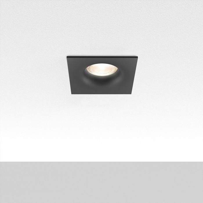 Support de spot Tetra D1 carré noir MR16 GU10/GU5.3