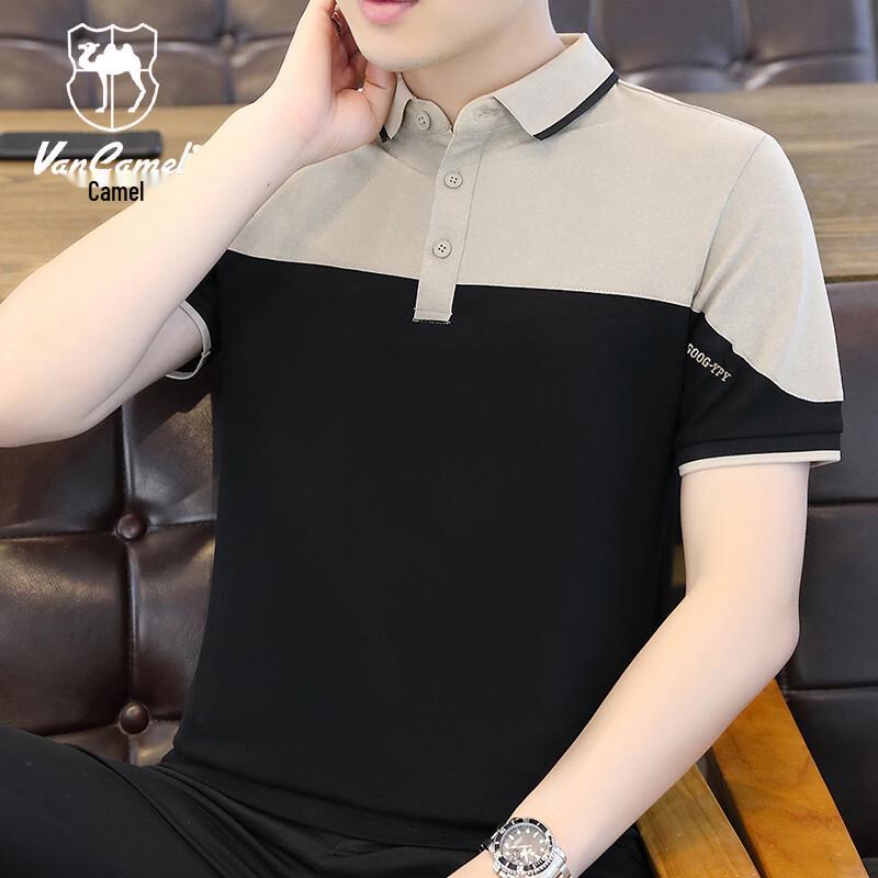 Мужская летняя рубашка-поло в стиле business casual VANCAMEL