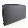 LOUIS VUITTON Zippy Organizer Purse M60632 Noir black Epi Leather mens Used