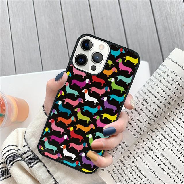 Такса Teckel Dackel Собака Чехол-Ракушка Для iPhone 17 Air 15 16 14 13 12 Pro Max 11 Pro Max Plus Чехол-Защита для Телефона