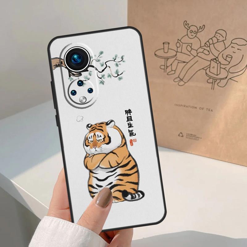 Мультяшный Толстый Тигр Чехол Для Honor Magic 7 5 6 8 Pro Honor 50 70 90 Lite X9c X9b X9a X8a X8b 200 400 Pro Чехол