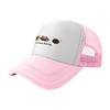 Roll Up Trucker Hat with Fun Cake Design Breathable Mesh Back for Casual Wear and Outdoor Activities