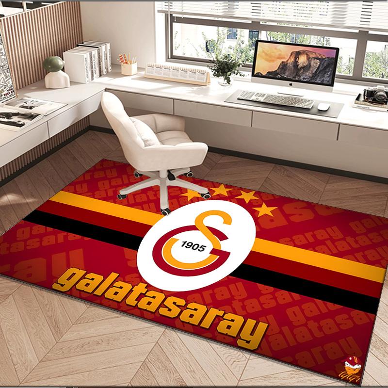 1PC rug Galatasaray Football Club Carpet, Chair Rug,Area Rug for Office Bedroom living rooms bedroom, Doormat decor Christmas fan gifts