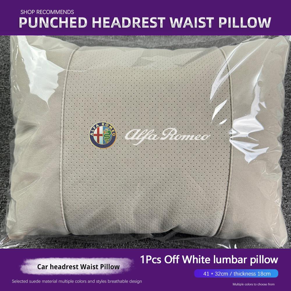 CZOSU1 Alfa Romeo Universal Car Headrest Neck Pillow Lumbar Support For Giulietta Mito 159 Giulia Stelvio 156 147 Tonale Brera Disco
