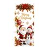 Decorative Stickers for Store Christmas Window Clings, Cute Snowman Santa Penguin Reindeer Durable Sunproof Glass Decal Glass, Reusable Holiday Static