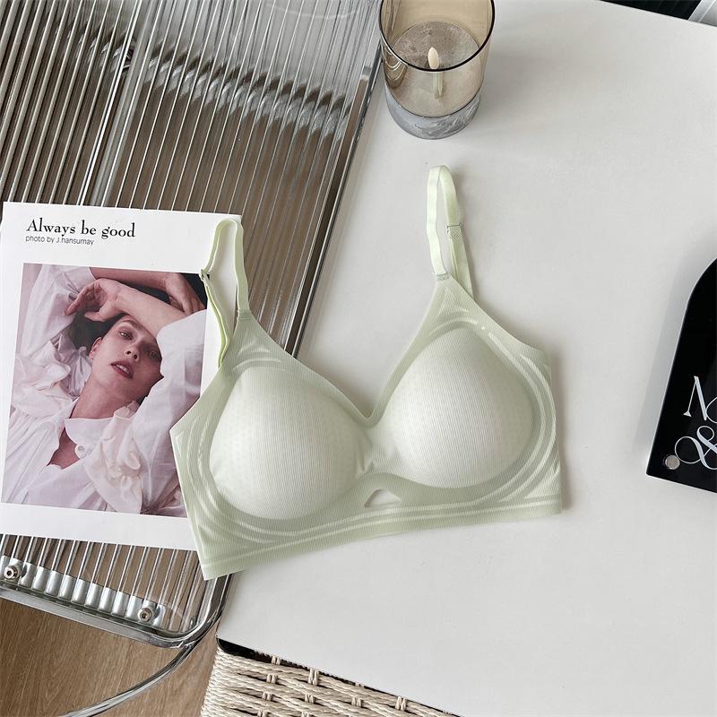 Летний бесшовный бюстгальтер пуш-ап без косточек, красивый бюстгальтер для спины, тонкий бюстгальтер, предотвращающий провисание