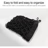 Hanemia Car Rear Cargo Net, Adjustable Elastic Storage Organizer Net, Trunk Cargo Storage Net, Universal Fit For Car, Vehicle, SUV (35.4" X 11.8")
