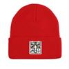 Crucifix Staghorn Fish Anchor Print Knitted Hat Beanie, Man Cap Warm Cozy Stylish Bonnet Knitted Cap Beanie