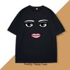 Новинка Футболка с мемом из игры Robloxs с женским лицом для мужчин и женщин, хлопковая, с круглым вырезом, с коротким рукавом и принтом, мужская одежда, летний топ, футболка