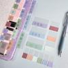 Color Index Label Stickers for Books Notebook Page Mark Label Solid Color Sticky Note Pad Stationery Journal Supplies