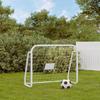 VidaXL Football Goal and Net White 125x96x60 Cm Steel and Polyester, Football Net, Football Goal Net, Goal 93732