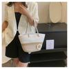 Women Hand Woven Straw Bag Ethnic Style Large Capacity Tote Basket Bag