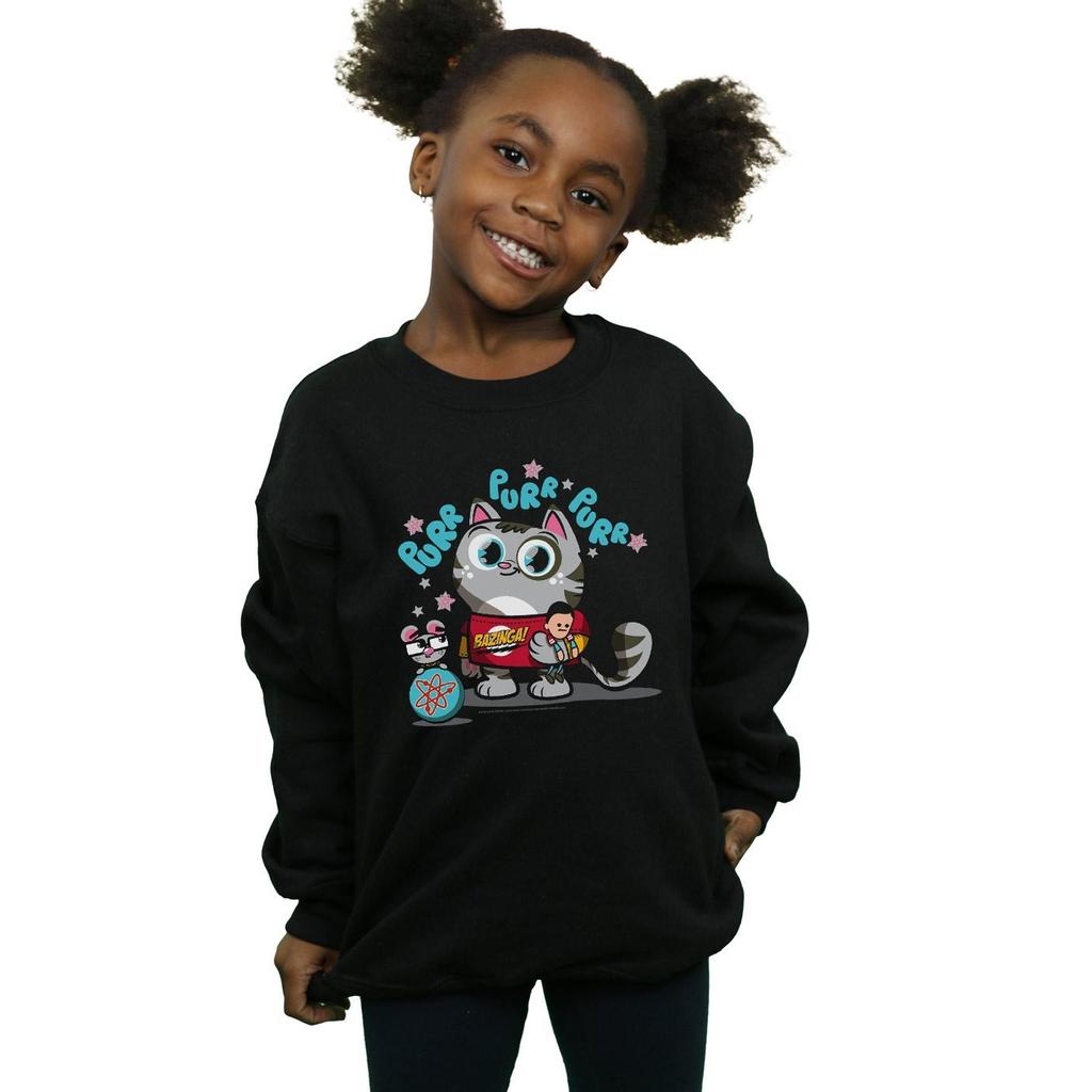 The Big Bang Theory Girls Bazinga Kitty Sweatshirt