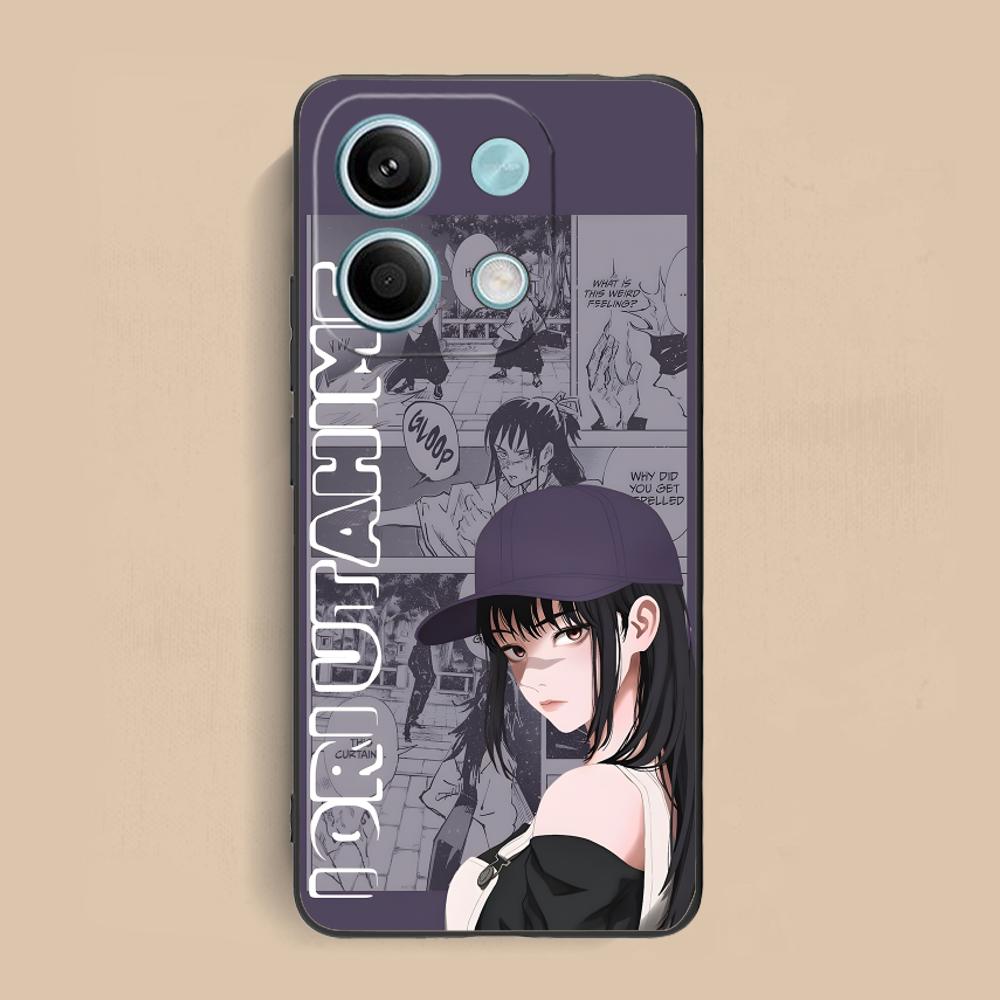 Чехол для мобильного телефона JJK Utahime Iori из матового ТПУ для Xiaomi Redmi Note 14 13 12 11 S Pro Plus 4G 5G, цветная печать