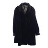 SAGA MINK Real Fur Coat Dark Brown Fur Women Used