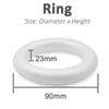 XMAS Polystyrene Foam Ring For Craft DIY Accessory Handmade Party Decorations