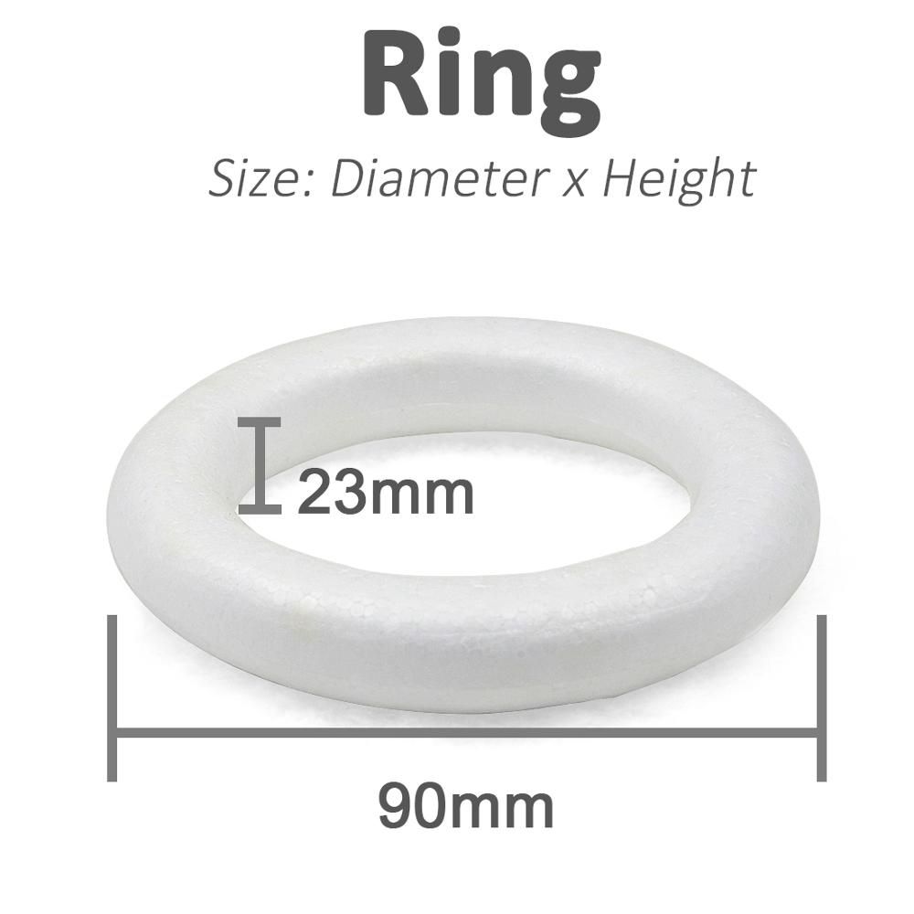 XMAS Polystyrene Foam Ring For Craft DIY Accessory Handmade Party Decorations