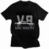 Vintage  Road Devils Car T Shirt Men Summer New Arrival O-neck Industrial Style  DIY Black T-shirts   Leisure