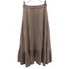 SNIDEL Long Length Irregular Pleated Skirt Gray Women Used