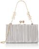Shoulder Bag Pleated Clutch Party Bag Gray [Cuco] Women's (390)