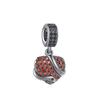 925 Silver Wings Glasses Bees Pink Hearts Charm Beads Jewelry Making Women Gift Pendant Bracelet Necklace