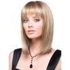 WHIMSICAL W Wigs Синтетические волосы Блонд Смешанный цвет Волнистые волосы Боб Женские Средний пробор Косплей Парики Термостойкое волокно для женщин