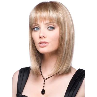 WHIMSICAL W Wigs Синтетические волосы Блонд Смешанный цвет Волнистые волосы Боб Женские Средний пробор Косплей Парики Термостойкое волокно для женщин