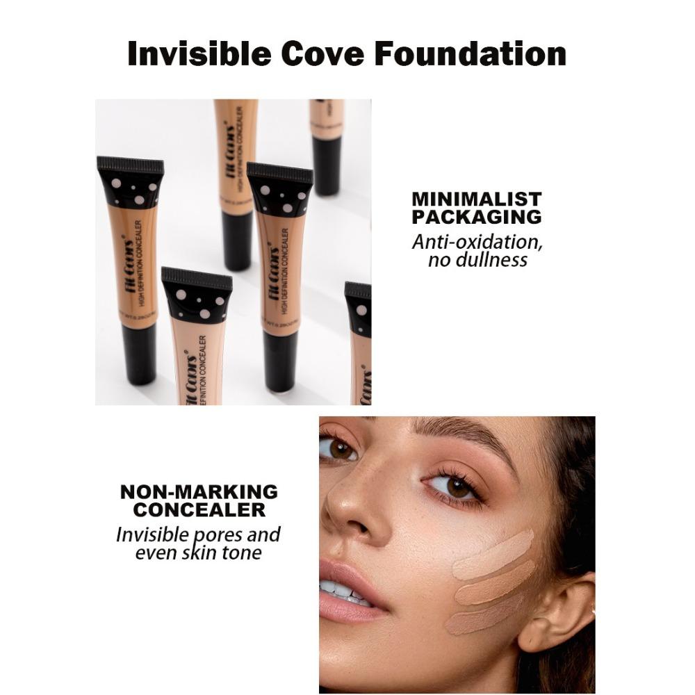 Fit Colors 8 Color Hose Concealer Concealment Repair Nourishing Liquid Foundation To Cover Dark Circles Acne Spots