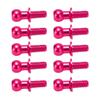 10pcs Metal Ball Head Screw Link Rod Shock Absorber End for Tamiya TT01 TT02 RC CarPink