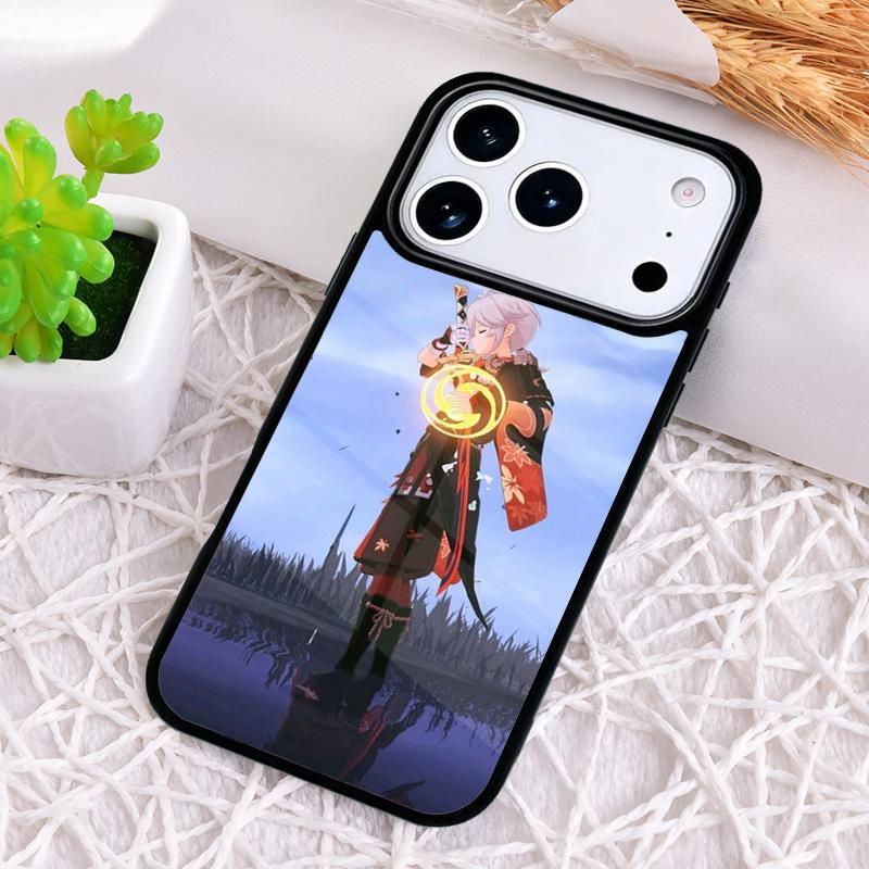 Kaedehara Kazuha Genshin Impact Phone Case for iPhone 17 Air 16 15 11 12 14 13 Pro Max Shockproof Cover