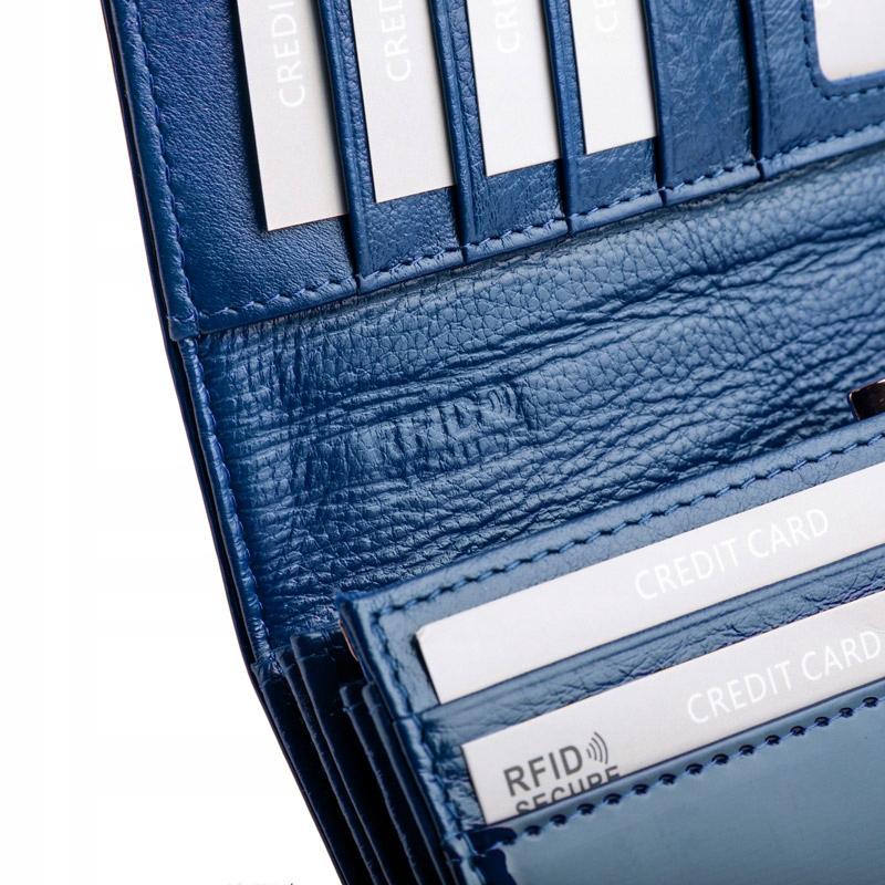 ZBPD-BS-100 BLUE Women' wallet ROYAL + CERTIFICATE
