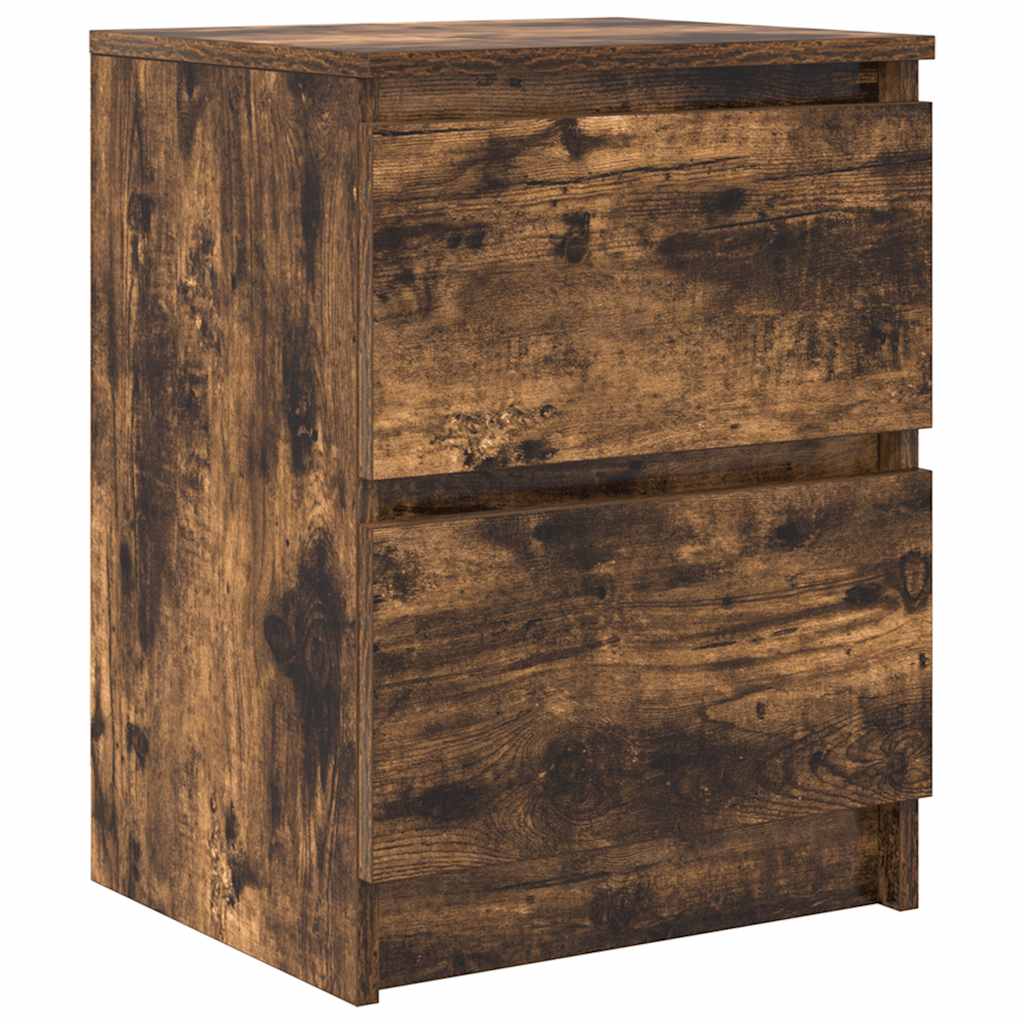 TV Stand Smoked Oak Finish 40 x 35 x 54 cm Engineered Wood