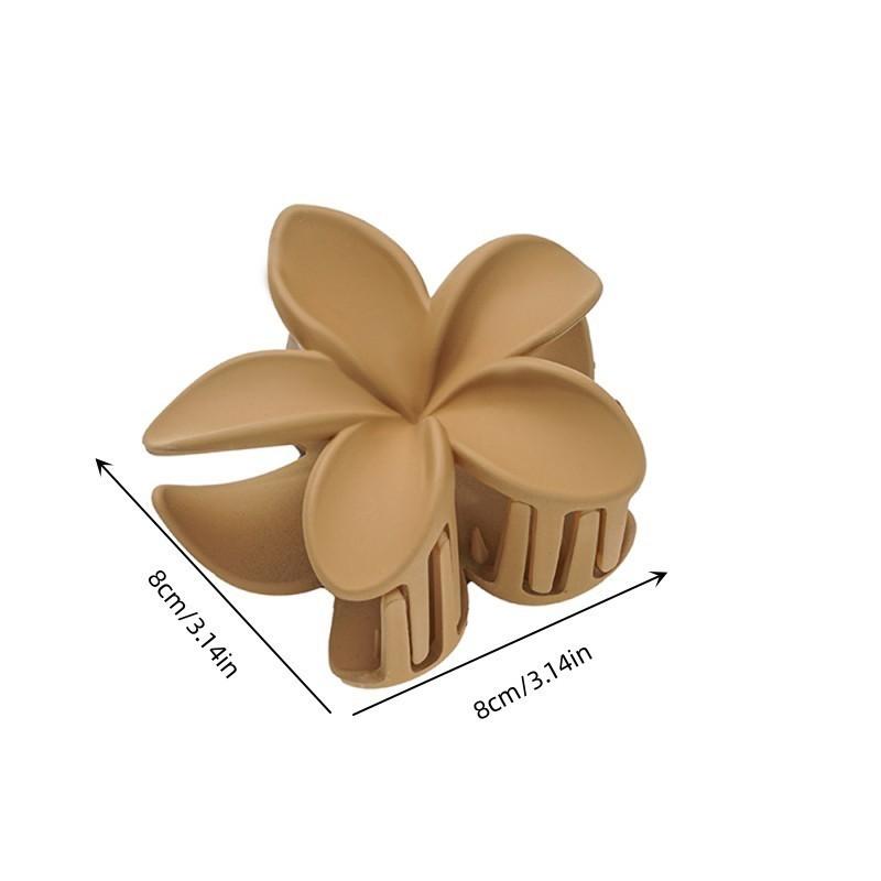 Chicken Egg Flower Solid Color Frosted Hair Clip Female Korean Petal Grab Clip Sweet Temperament Hair Accessories