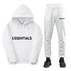 Mens Plus Size Hooded Sweatshirt Set With Matching Couples Design Soft Fleece Lined Long Sleeve Outfit Fall