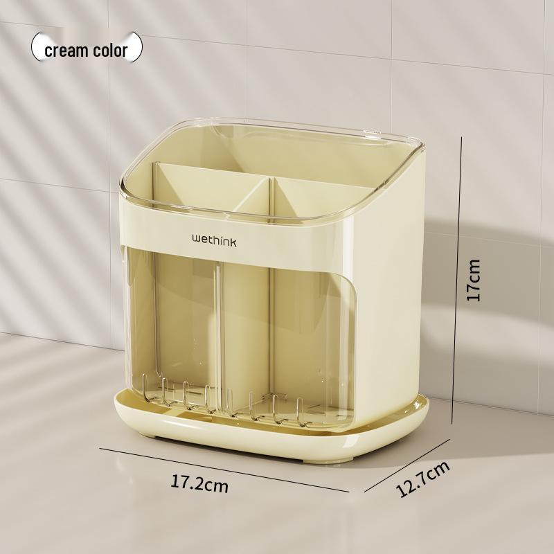 Напольный кухонный цилиндр для палочек с подставкой для сушки