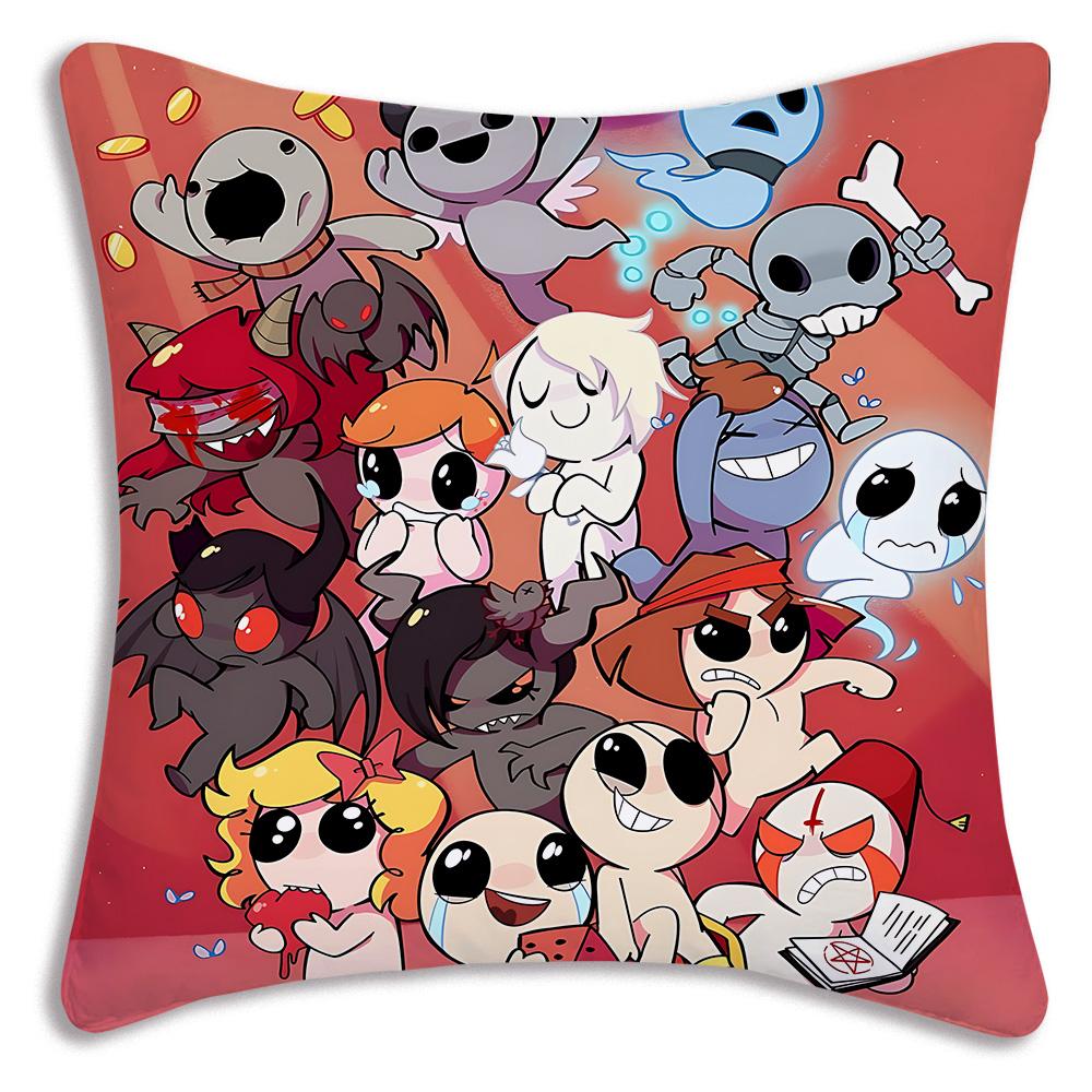 Мультяшные Наволочки The Binding of Isaac Мультяшные Декоративные Подушки для Дивана Домашние Двусторонние Короткий Плюш Милый Чехол для Подушки