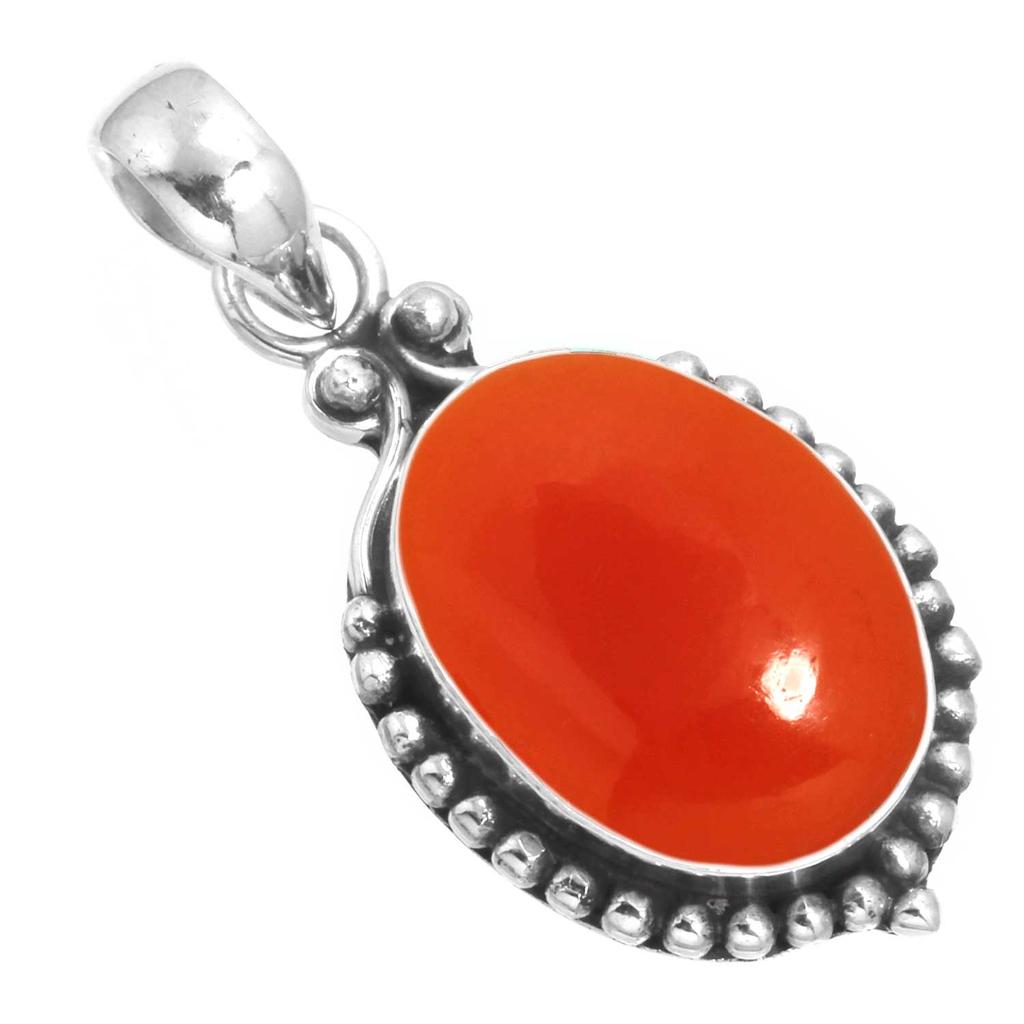 925 Sterling Silver Pendant Women Handmade Jewelry Friendship Day Gift Amber Amethyst Black Onyx Carnelian Garnet Quartz Green Onyx Gold Stone