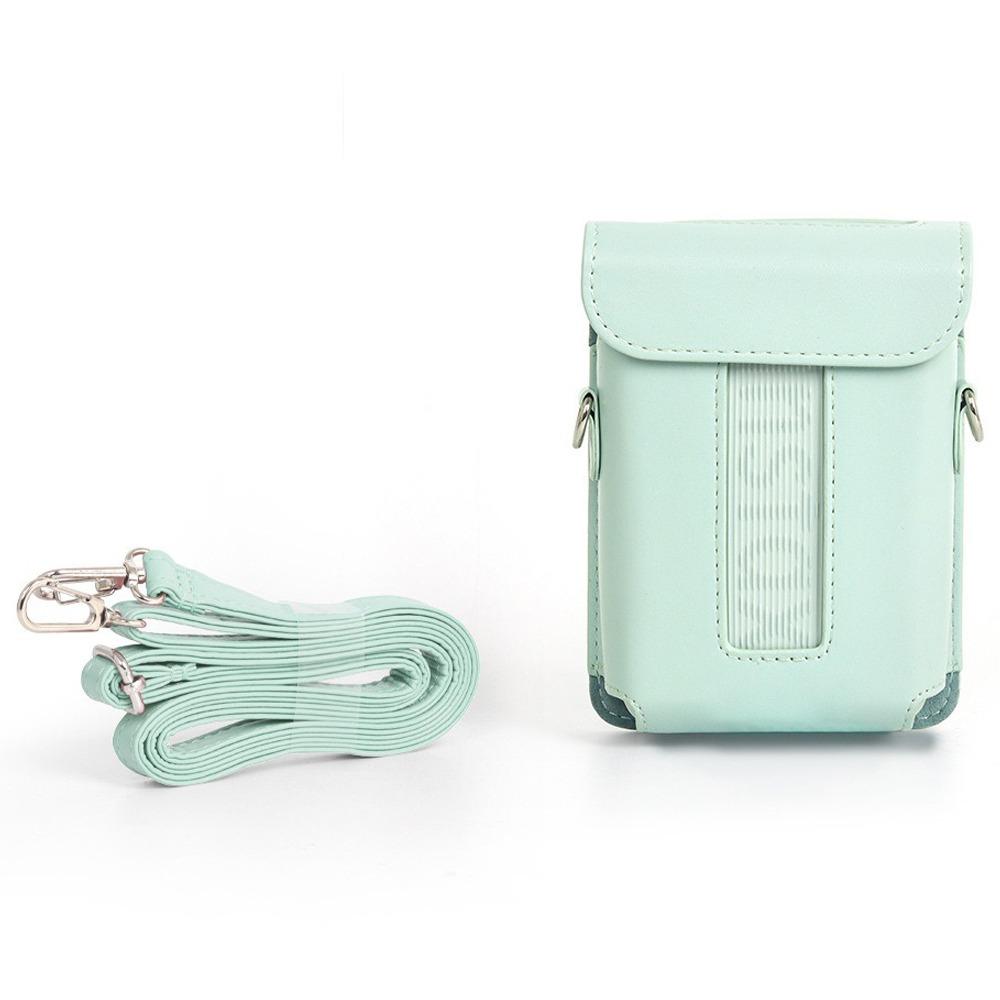 PU Leather Printer Carrying Case Retro with Shoulder Strap Storage Bag Dustproof Shockproof for Fujifilm Instax Mini Link 3