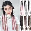 Boxing Braid Sweet Cool Girl Gradient Brown Black Cherry Blossom Powder Twist Long Braid Wig Party Hair Accessories