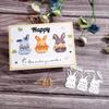 Easter 3pcs Bunny Metal Cutting Dies Stencil for DIY Scrapbooking Photo Album Embossing Paper Cards Crafts Diecuts