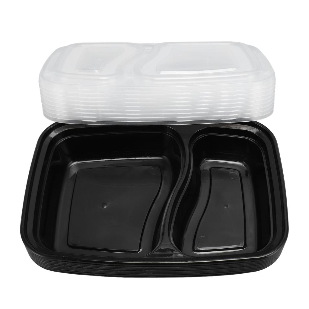 10pcs Take Out Containers Plastic Lunch Box Set Reusable Disposable Food Storage Containers for School Office Travel