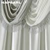 Набор NAPEARL 70-80% затемняющих новогодних атмосферных штор и карнизов, новогодние украшения для гостиной, спальни, домашний декор