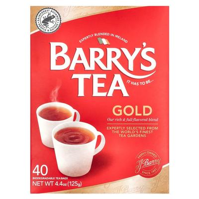 Чай в пакетиках Barisieur Gold Blend, 40 штук, 125 г (4,4 унции)