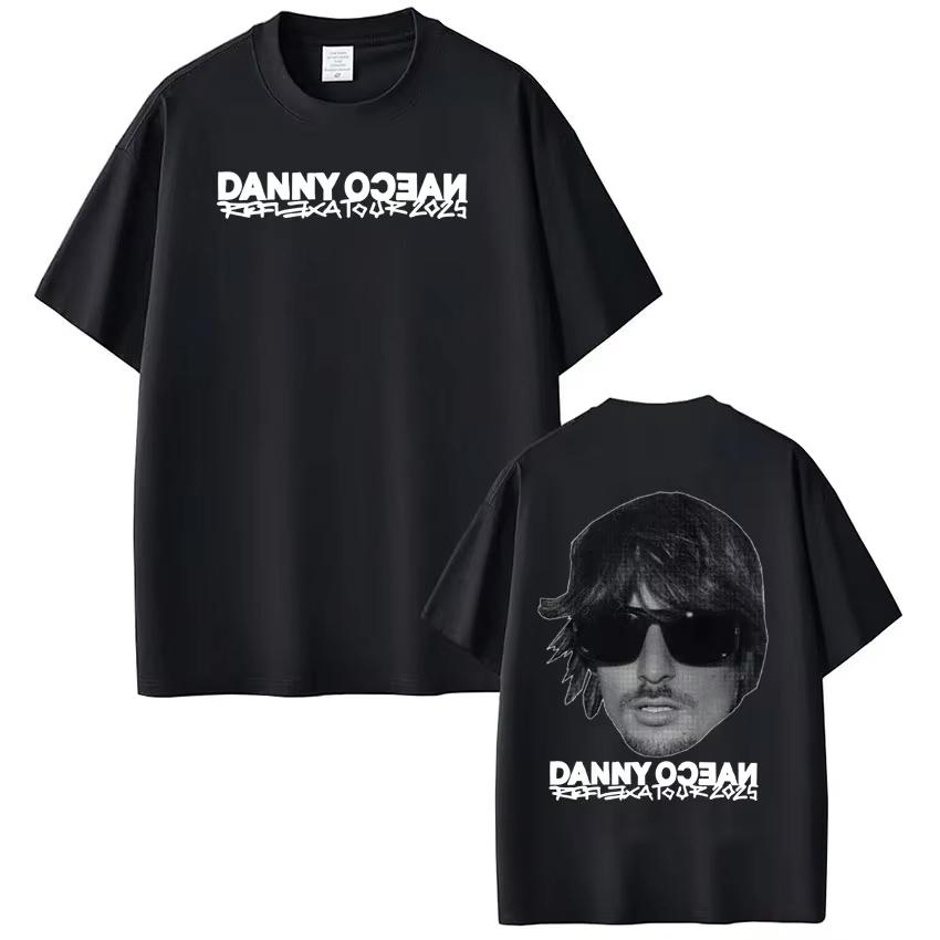 Rapper Danny Ocean Tour 2026 Vintage Graphic T Shirt Mens Women summer Hip Hop Tshirt Cotton Casual Gothic Punk Tshirts