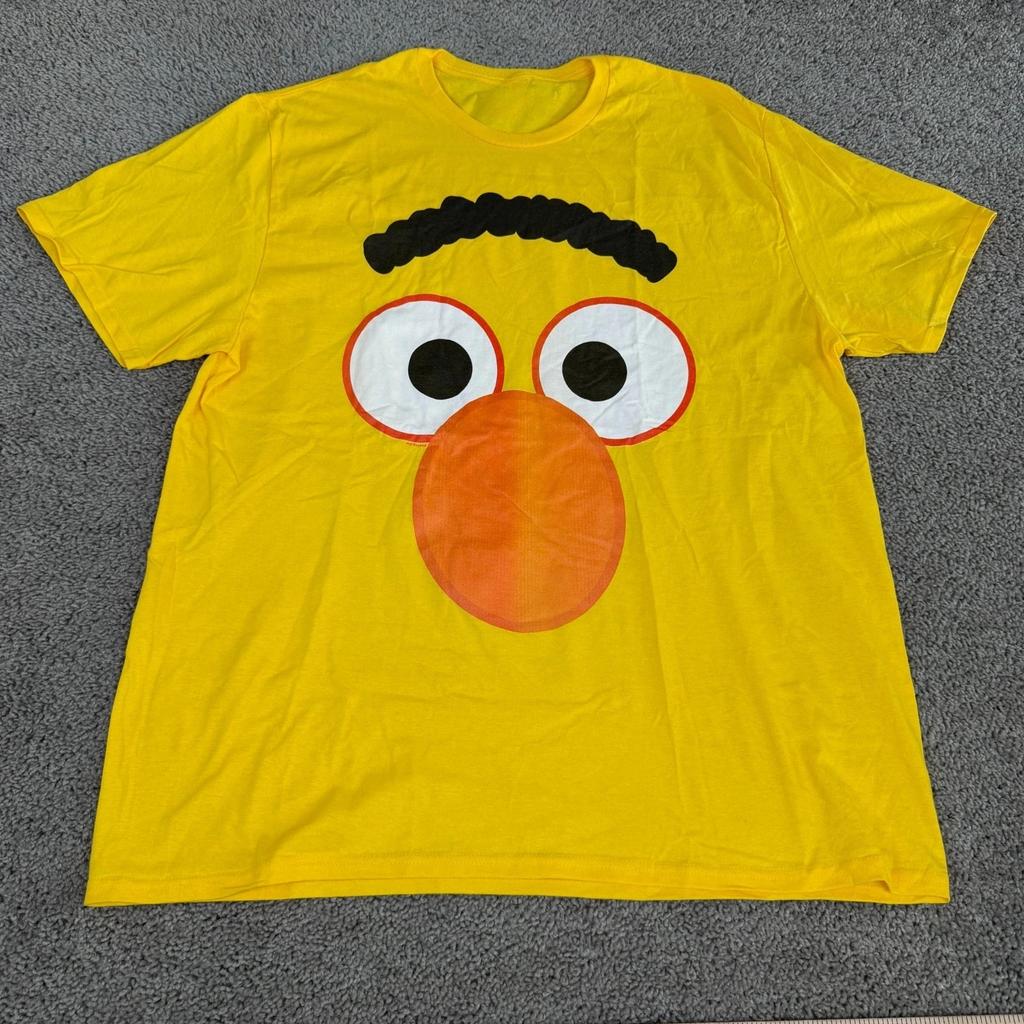 Unisexs Vintage Oversized Streetwear Sesame Street Graphic Cotton Short Sleeve All Season Casual Tee