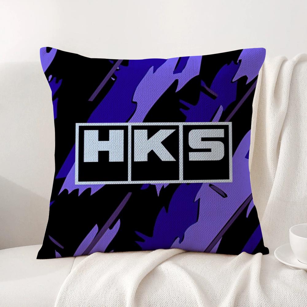 Ретро Узор H-Hks Наволочка Летняя Прохлада Льняная Ткань Двусторонняя Печать Чехол на Подушку Диван Домашний Декор Подарок