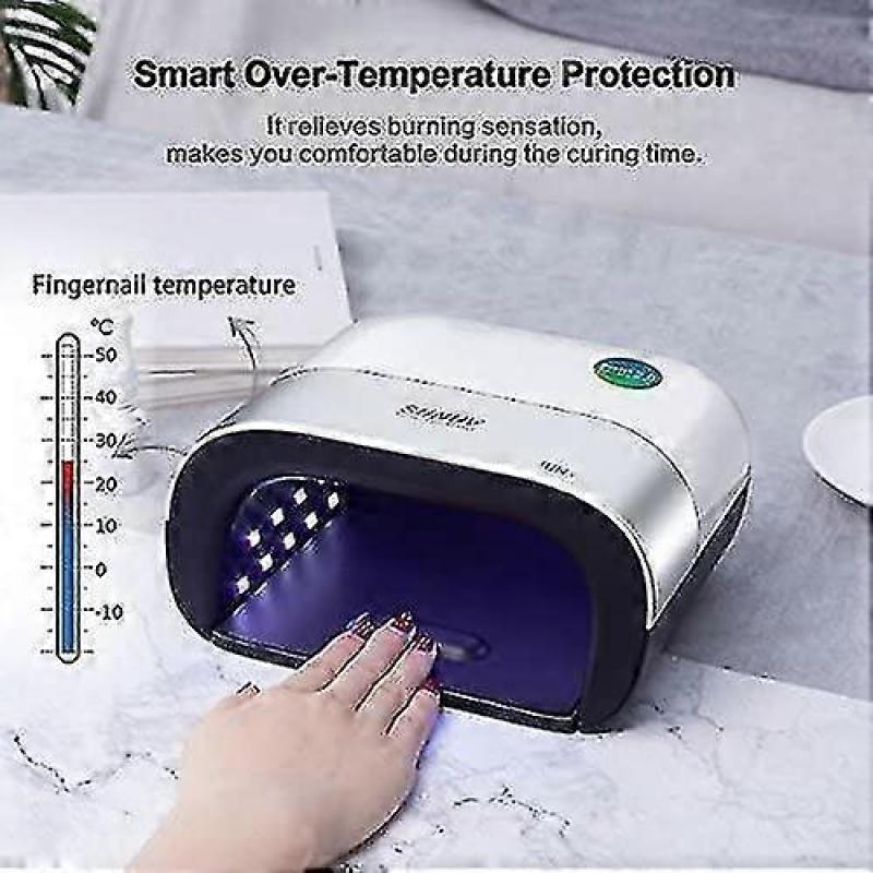 Led Nail Lamp, Sunuv 48w Professional Nail Dryer With Automatic Sensor And Lcd Display For Home And 
