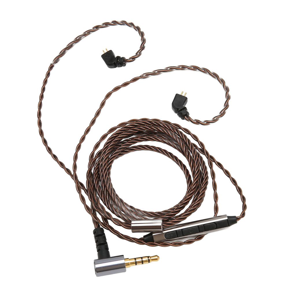 Кабель для обновления наушников 2-контактный 0,78 мм 3,5 мм угловой штекер сменный шнур для наушников с микрофоном для