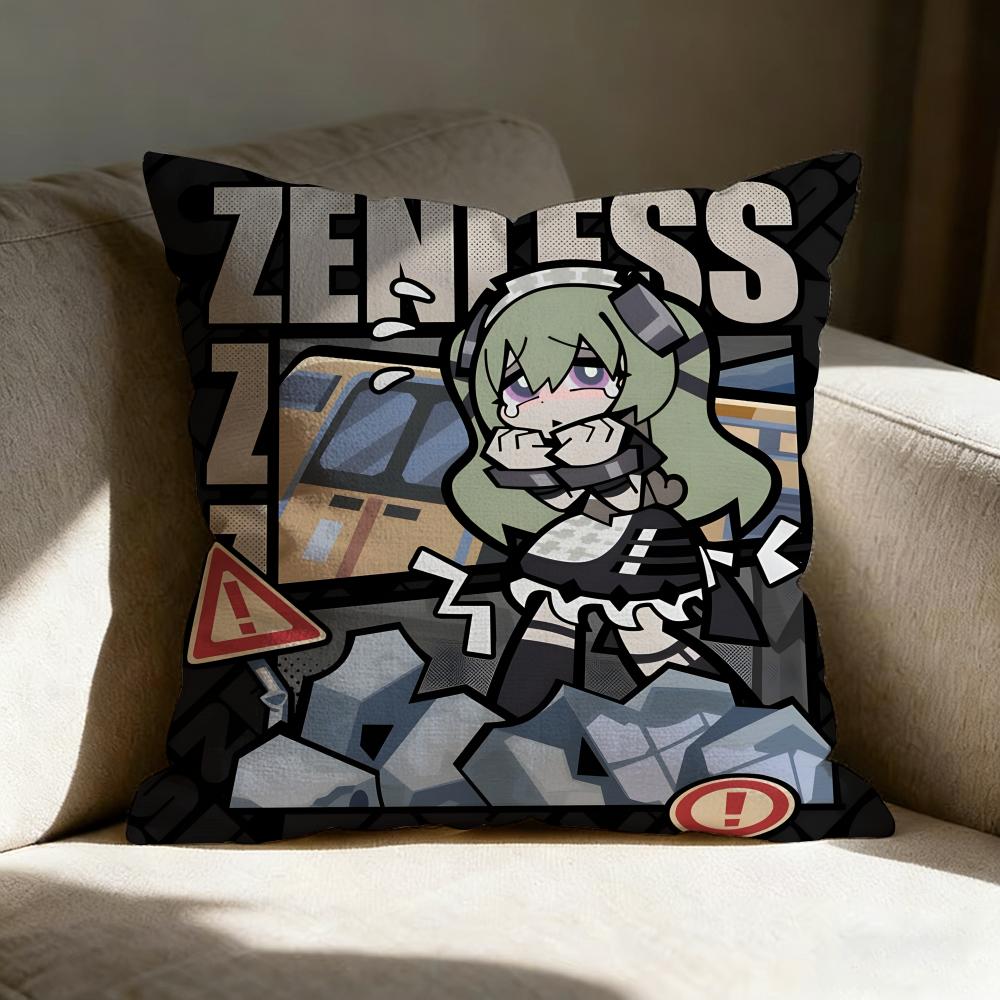 Anime Z-Zenless Z-Zone Zero Pillow Case Pillowcase, Double-sided Printed, Sofa Cushion, Bedroom Headboard Pillow