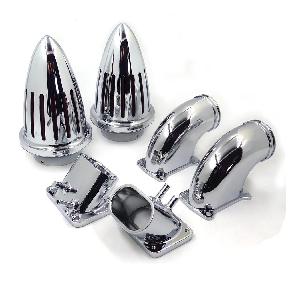 Chrome Bullet Dual Air Intake Cleaner Kit for Suzuki Boulevard M109 All Year Motorcycle Accessories